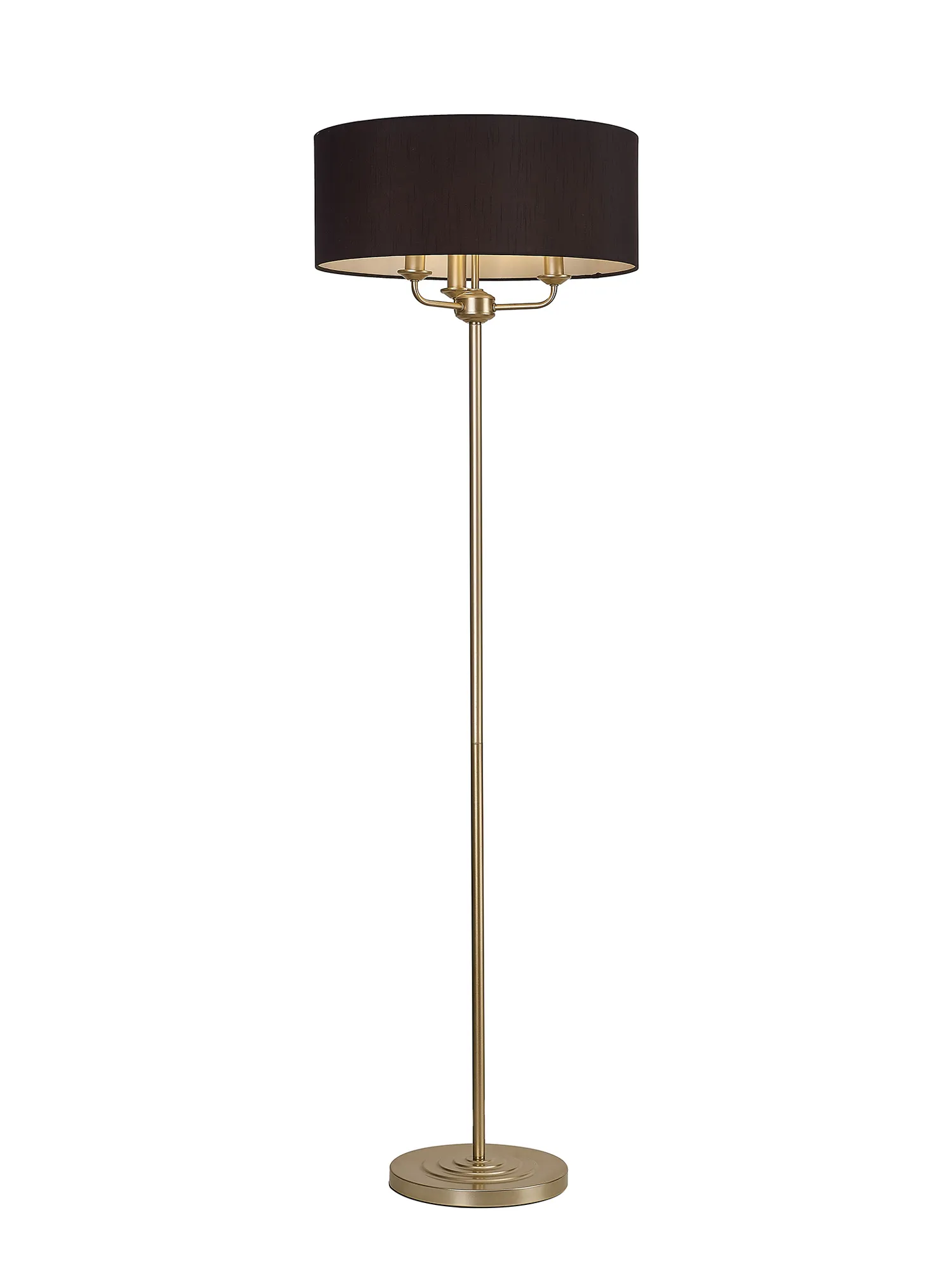 Banyan 45cm 3 Light Floor Lamp Champagne Gold; Black